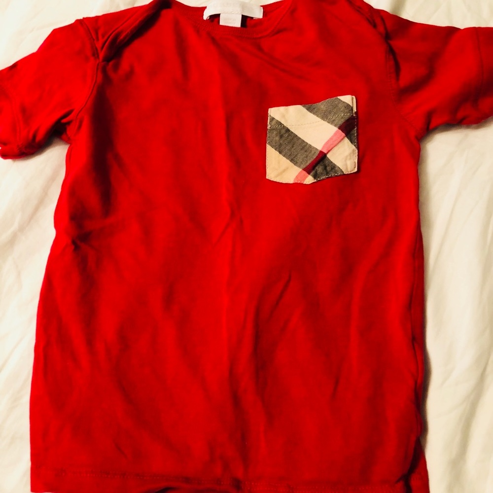 Burberry Red Toddler Shirt
